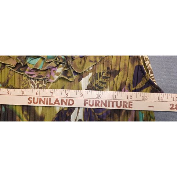 Robbie Bee Size 6 Dress Fairy Whimsy Ethereal Pleated Ruffled Collar Lined Light - Picture 6 of 8